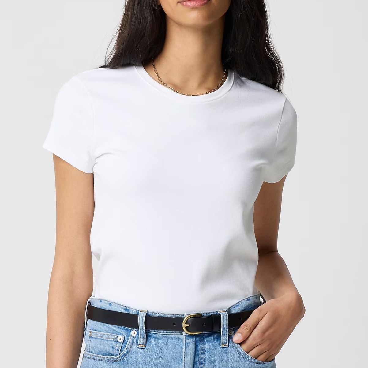 J.Crew Factory Essential Crewneck Tee White Size Xxl Nwt